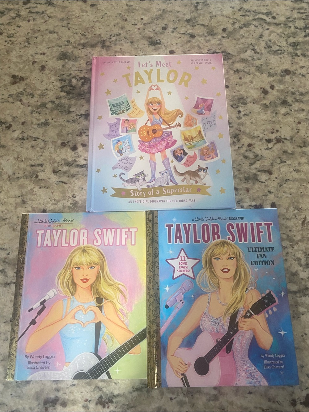 Taylor swift kids books lot of 3 (Like New)